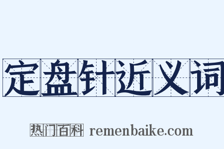 定盘针近义词是什么意思的图片